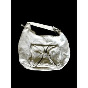 Y2K Old Navy White Canvas Hobo Shoulder Bag Cargo Pocket Y2K 729704-04 12/09